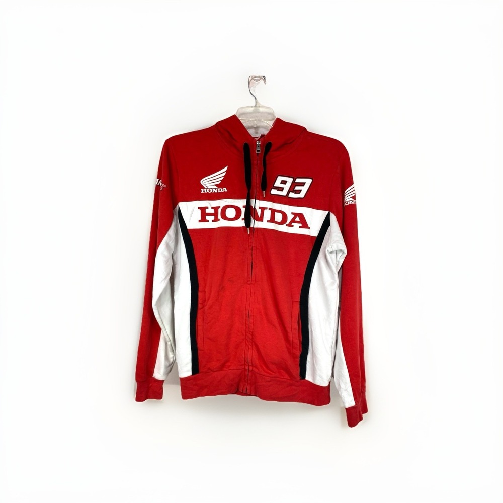 Honda Marquez 93 Racing Men's Red Hoodie Sweater Sweatshirt Jacket size Large